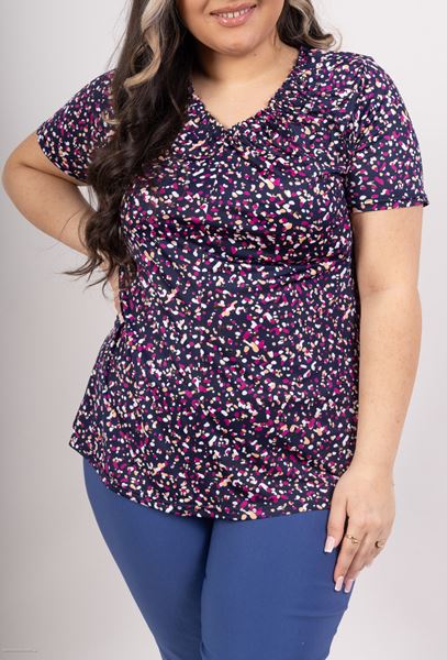 Picture of CURVY GIRL FLORAL TOP - GREAT FITTING